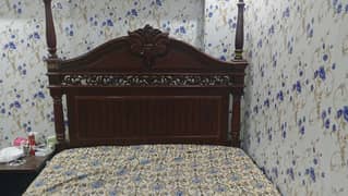 bed with high quality wood