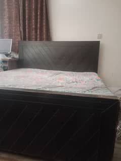 bed with side tables