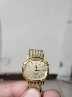 gold plated omega vintage