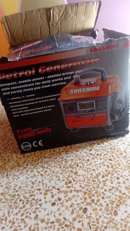 Sunshine 2 stroke Generator slidely used new 10/10 Condition 0