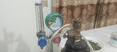 oxygen cylinder full size with kit for urgent sale .