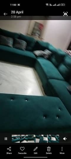 L shaped sofa