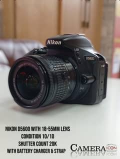 Nikon D5600 with 18-55mm lens