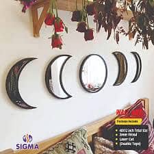 Moon faces mirror