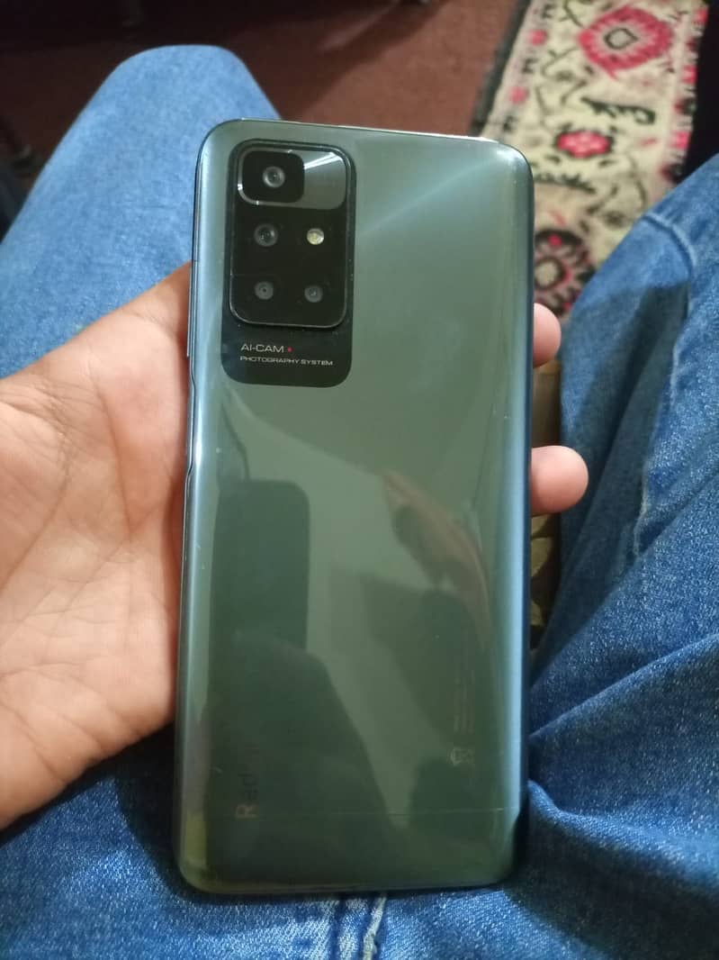 Redmi 10 with box like new condition touch side finger print 0