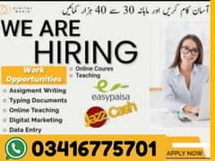 Online Part time/full time/home job/Assignments/Typing/Data entry/Ads