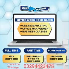 part time and full time work available for students matric pass