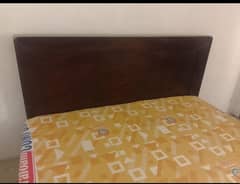 Double bed with mattress
