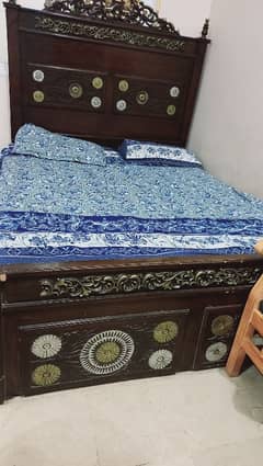 double single bed with mattress