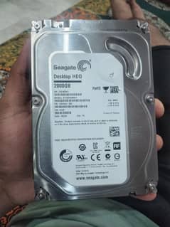 seagate hard disk 2000 GB 10 by 10 conditon