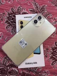 SAMSUNG A06 MOBILE new Mobile 4/64 Gb just Box open one year warranty