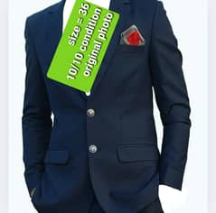 Navy Blue 3 peice suit (only 2 times worn)