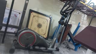 slimline elliptical cross trainer bike cycle exercise cycling machine
