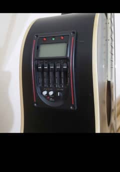 semi acoustic guitar with built-in tuner