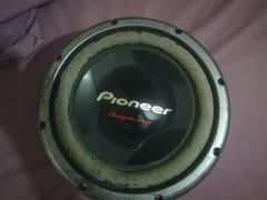 pioneer original woofer dual coil dual magnet  and amplifier