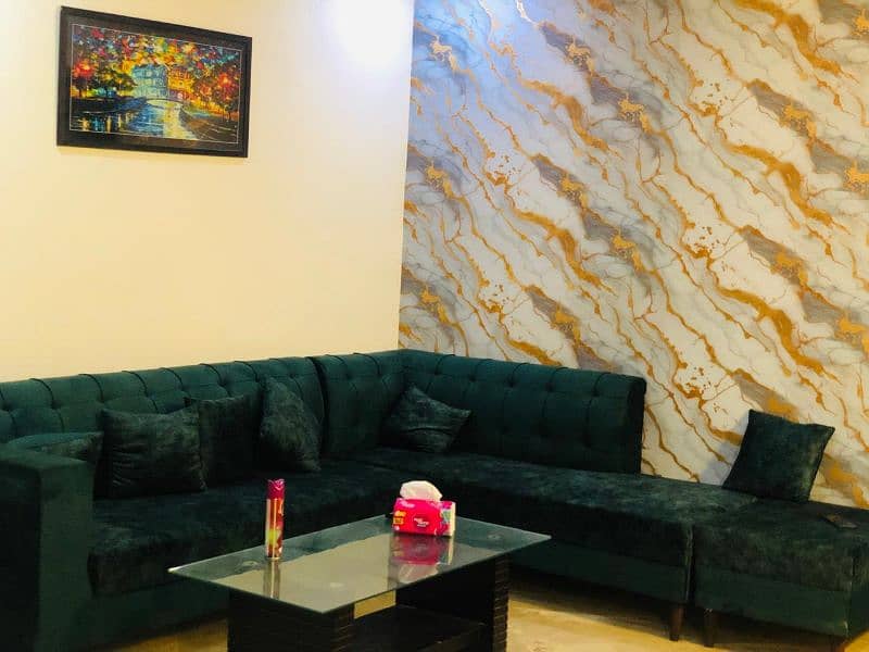 1 bed furnished available perday monthly couples 3