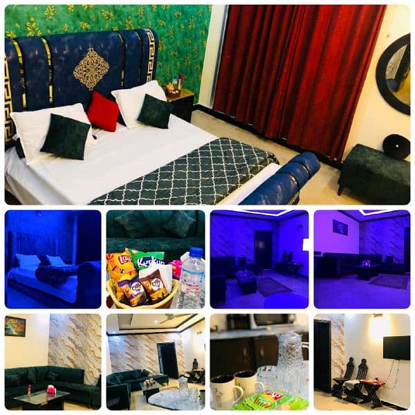 1 bed furnished available perday monthly couples 6