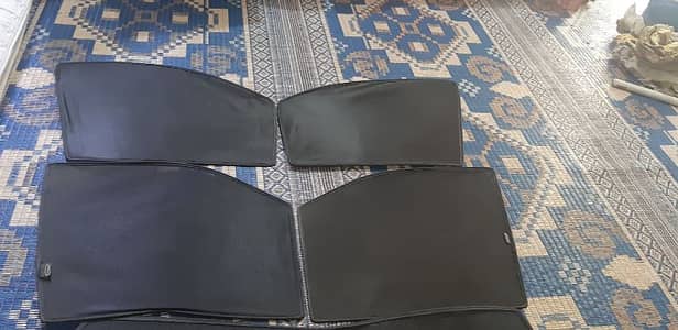5 PIECE ORIGINAL SUN SHADES,  USED FOR CUORE ALTO MEHRAN SMALL CAR