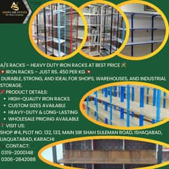 Warehouse shelving units  Metal storage solutions  Custom iron racks