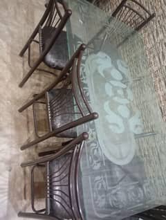 Dining Table set with 6 chairs.