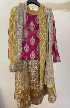Mehndi dress 3 piece urgent sale