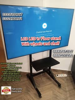 LCD LED tv Floor stand with wheel For office home media expo IT