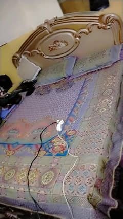 bed with spring mattress for sale