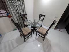 Dining Table with 4 Chair Set just like New