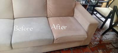 Bright sofa wash clean