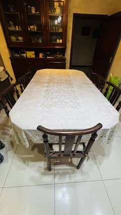 Glass top dinning table