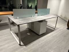office tables 1 for single person and 1 for 4 persons