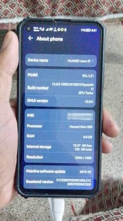 huawei nova 5t 6gb 128gb official approved with box and charger