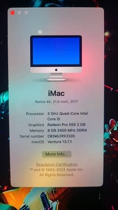 IMAC 2017 21’5”