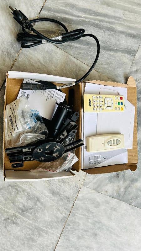 3D Projector with box and all accessories.  And remote control screen. 4