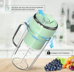 Button Click Fruit Juicer Shaker Grinder Available with Free Delivery
