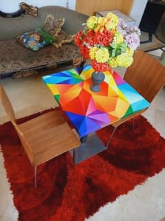 Center Table With 2 Chairs