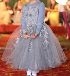 beautiful grey princess net frok for sale