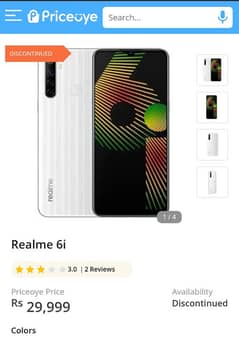 REALME 6i 4 128 GB PTA APPROVED