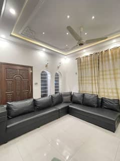 8 seater leather sofa for sale 10/10 condition whatsApp (0332-8762588)