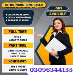 Online Work and Office Work Available Males And Females