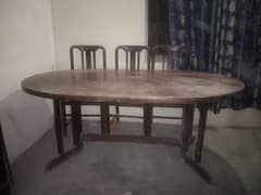 Pure wood dining table