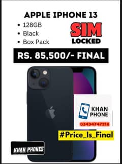 Iphone 13 box pack 128 gb