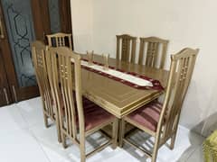 Dinning table with 6 chairs