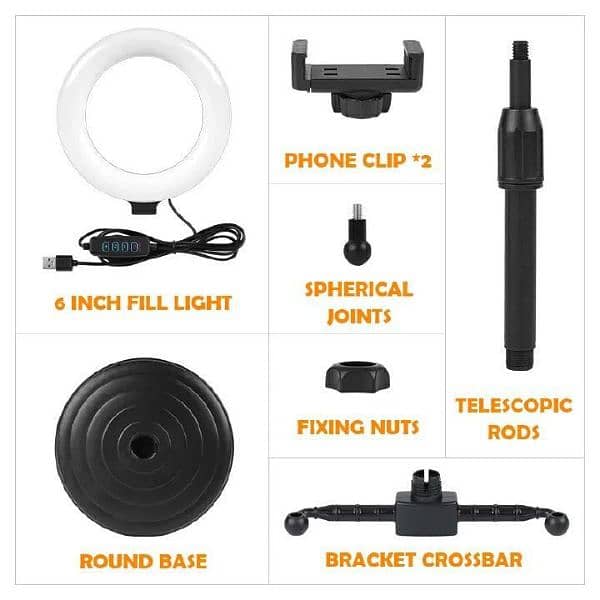 Ring Light with Stand - 3 Adjustable Light Modes & Multiple Brightness 3