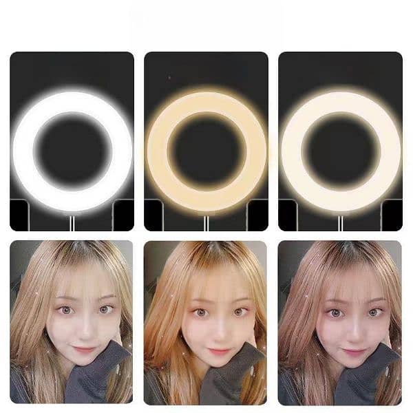 Ring Light with Stand 3 Adjustable Light Modes & Multiple Brightness 7