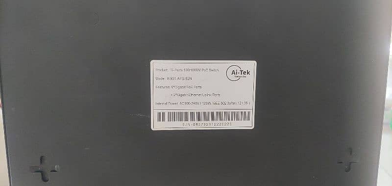 hikvision dahua ai tek 8 port Poe switch giga uplink port 4