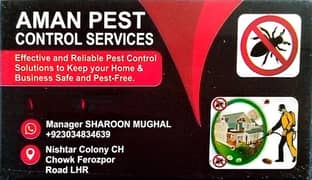 Aman pest control and deemak control services