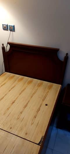 Single Bed with side table and large storage
