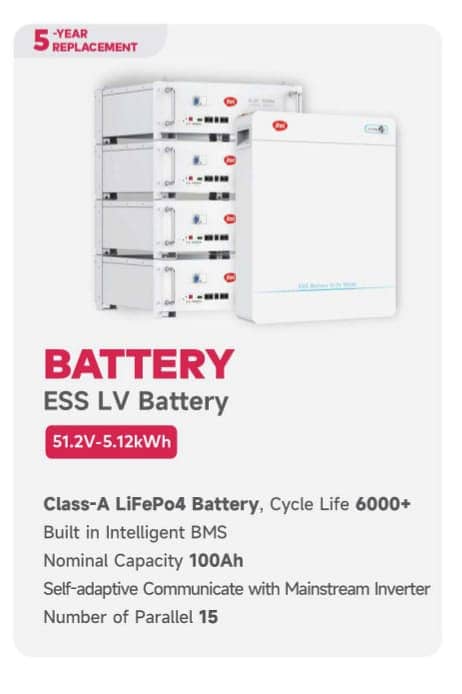Lithium battery 48v Itel 100A 0