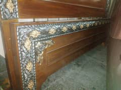 new wooden king size bed